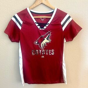 Arizona Coyotes Short Sleeve V-Neck Sequined Jersey